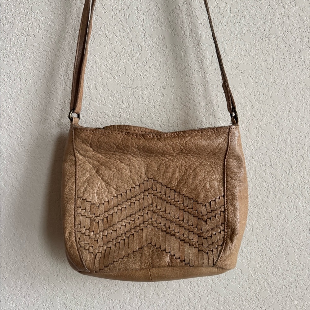 Vintage leather crossbody purse